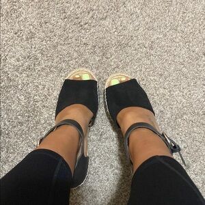 Marc Fisher Black Espadrille Shoes